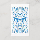 punk schedel visitekaartje (Achterkant)