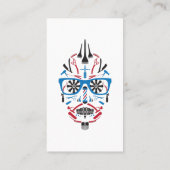 punk schedel visitekaartje (Achterkant)