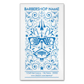 punk schedel visitekaartje magneet (Voorkant Verticaal)