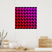 Punk Scheermesjes Patroon Poster (Keuken)