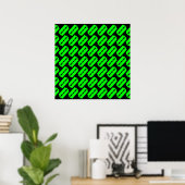 Punk Scheermesjes Patroon Poster (Thuiskantoor)