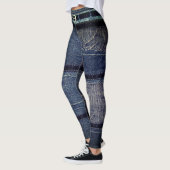 Punk/Skater Patchwork Denim Design Leggings (Links)