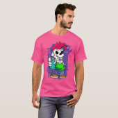 Punk skelet met spuitbus Fraffiti Artist Stree T-shirt (Voorkant volledig)