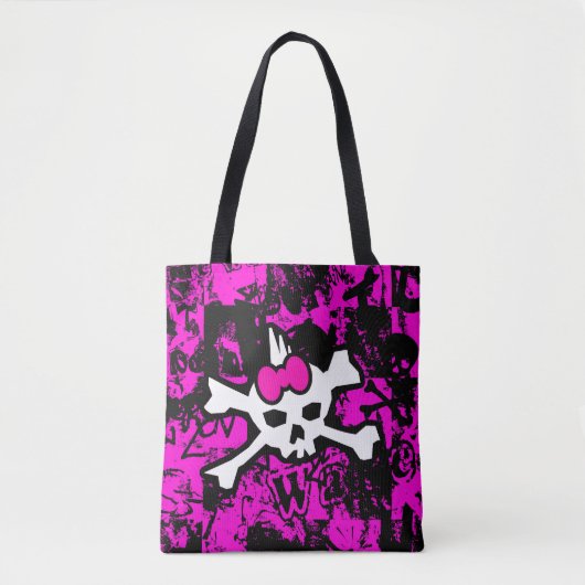 Punk Skull Princess Canvas tas (Voorkant)