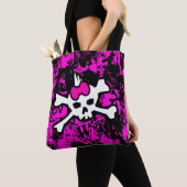 Punk Skull Princess Canvas tas (Dichtbij)