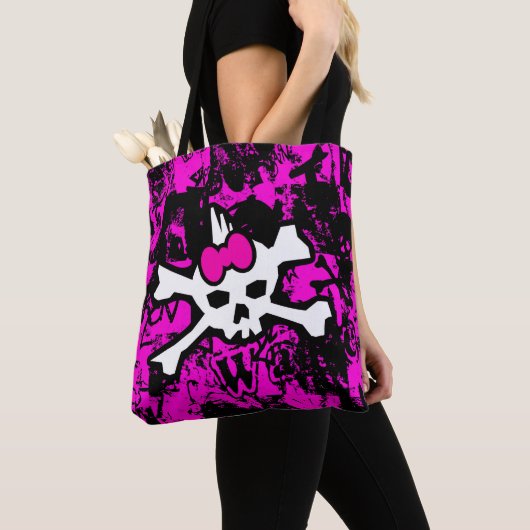 Punk Skull Princess Canvas tas (Dichtbij)
