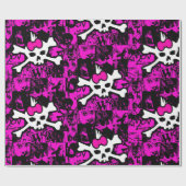 Punk Skull Princess inpakpapier (Vlak)