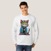 Punk Slechte Kat T-shirt (Voorkant volledig)