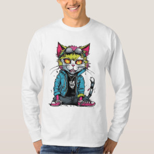 Punk Slechte Kat T-shirt