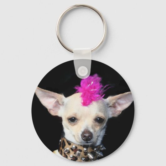Punk sleutelhanger Chihuahua (Voorkant)