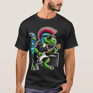 Punk Snoep Dinosaur Guitar Band T-shirt