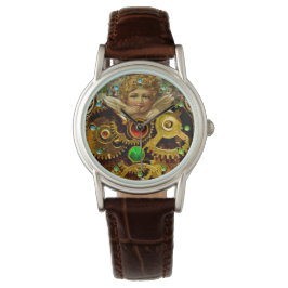 PUNK STEAM ANGEL, MECHANISME EN GEMSTONEN HORLOGE
