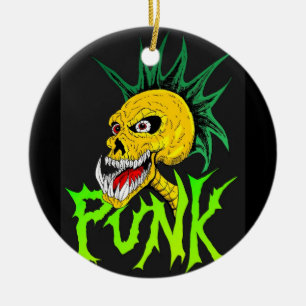 Punk steen keramisch ornament