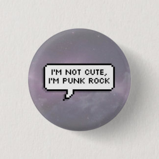 Punk steen ronde button 3,2 cm