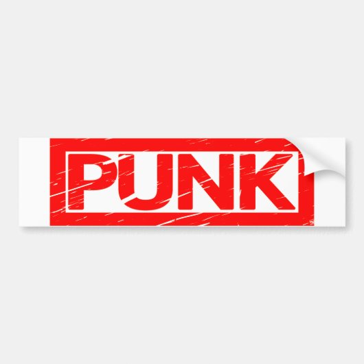 Punk Stempel Bumpersticker (Voorkant)