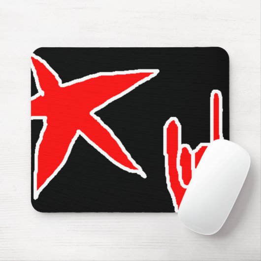 Punk ster muismat (Met muis)