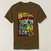 punk sterft nooit achterhoofdstrips t-shirt (Design voorkant)
