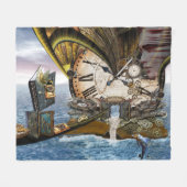 Punk stuikenbibliotheek fleece deken (Voorkant (Horizontaal))