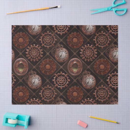 Punk stuurwiel Abstract patroon vernieuwend Tissuepapier (Craft)