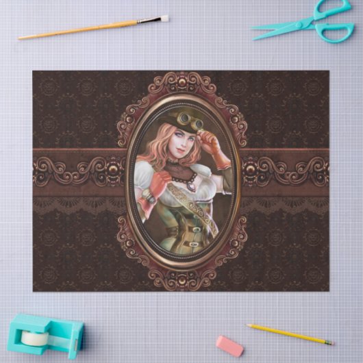 Punk stuurwiel Abstract patroon vernieuwend Tissuepapier (Craft)