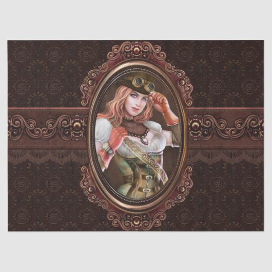 Punk stuurwiel Abstract patroon vernieuwend Tissuepapier (Voorkant)