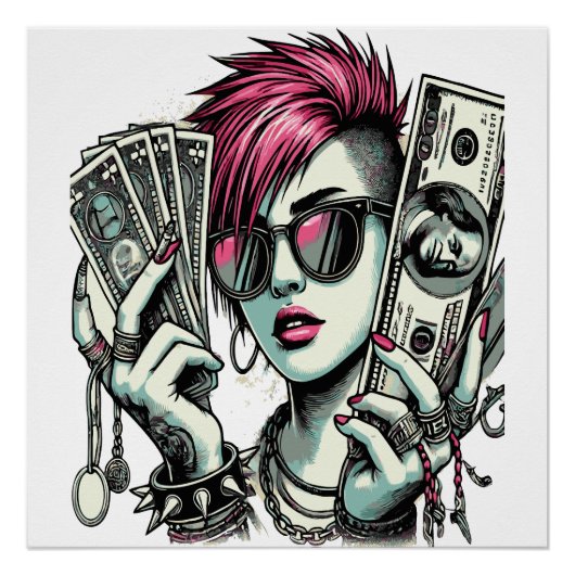 Punk Swag Girl Perfect Poster (Voorkant)