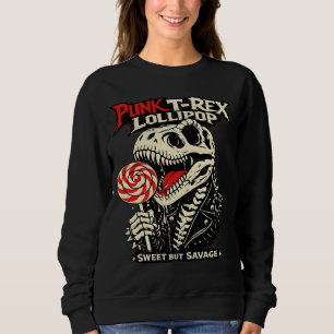 Punk T-Rex Lollypop - Zoet Maar Wild Trui