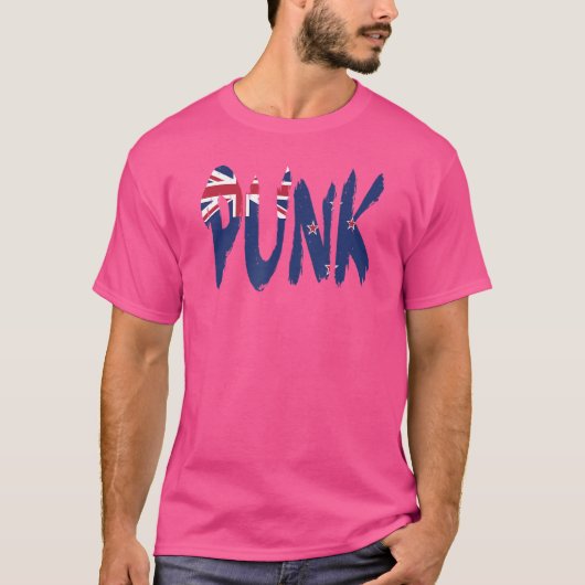 Punk tot de New Zealand Flag Kiwi Edition T-shirt (Voorkant)