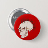 Punk Totenkopf Schädel skull Ronde Button 5,7 Cm (Voorkant /achterkant)