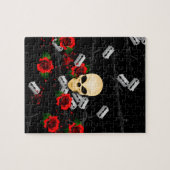 Punk troep en Roos zwart Legpuzzel (Horizontaal)