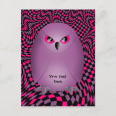 Punk uil briefkaart (Voorkant)