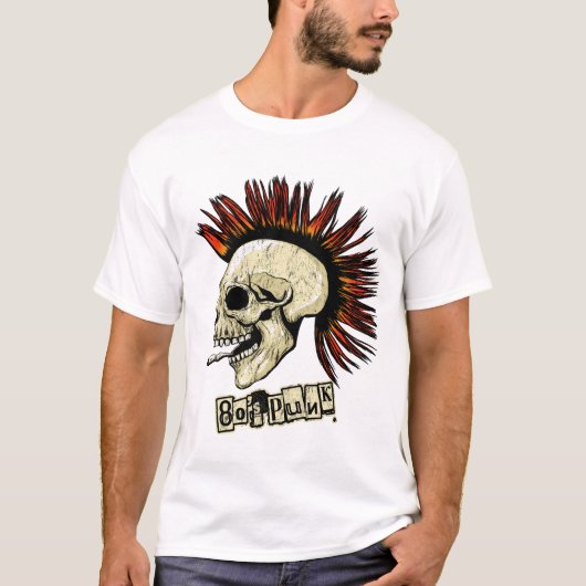Punk uit de jaren 80 t-shirt (Voorkant)