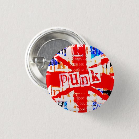 Punk UniefacJack Ronde Button 3,2 Cm (Voorkant /achterkant)