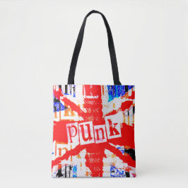 Punk Union Jack Canvas tas