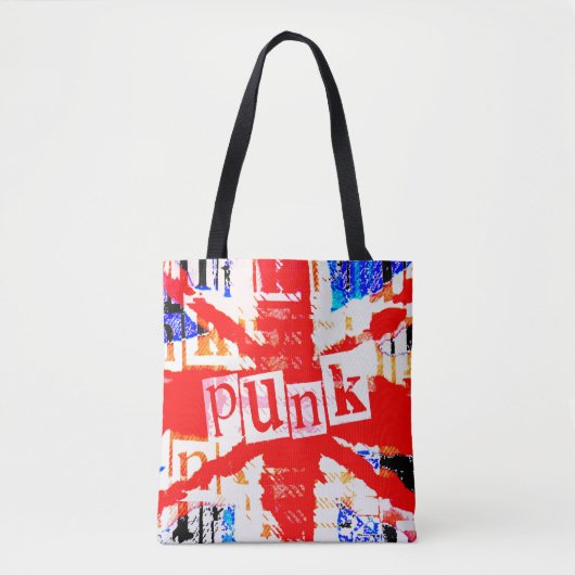 Punk Union Jack Canvas tas (Voorkant)