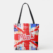 Punk Union Jack Canvas tas (Achterkant)