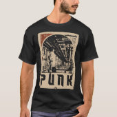 PUNK Urban Rebel Figuur Poster | retro-propaganda T-shirt (Voorkant)