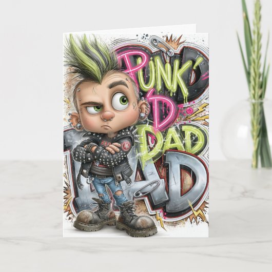 Punk Vader Rebelliekaart Kaart (Voorkant)