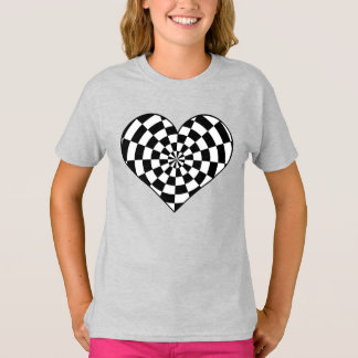 Punk Valentijn hart T-shirt