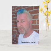 Punk verjaardag Kaart (Gele Bloem)