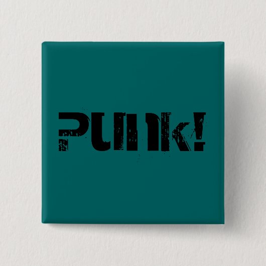 Punk! Vierkante Button 5,1 Cm (Voorkant)