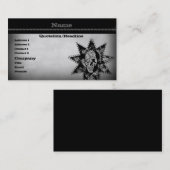 Punk Visitekaartje van de schedel, grijs (Voorkant / Achterkant)