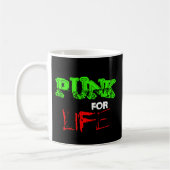 Punk voor het leven koffiemok (Links)