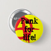 Punk voor het leven! ronde button 5,7 cm (Voorkant /achterkant)