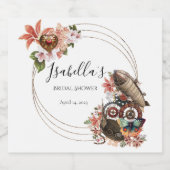 Punk Vrijgezellenfeest stoomstaal Sparkling Wijnetiket (Enkel label)