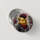 Punk Winnie de Pooh 1 Ronde Button 3,2 Cm (Voorkant /achterkant)