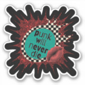 Punk zal nooit één Sticker sterven (Voorkant)