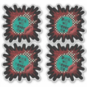 Punk zal nooit sterven Sticker blad (Voorkant)