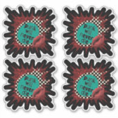 Punk Zal Nooit Sterven Sticker Sheet (Voorkant)