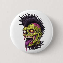 Punk Zombie Ronde Button 5,7 Cm